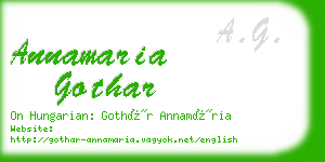 annamaria gothar business card